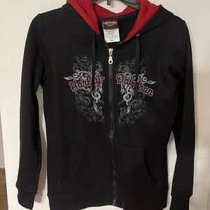 Ladies Harley Davidson zip up sweatshirt